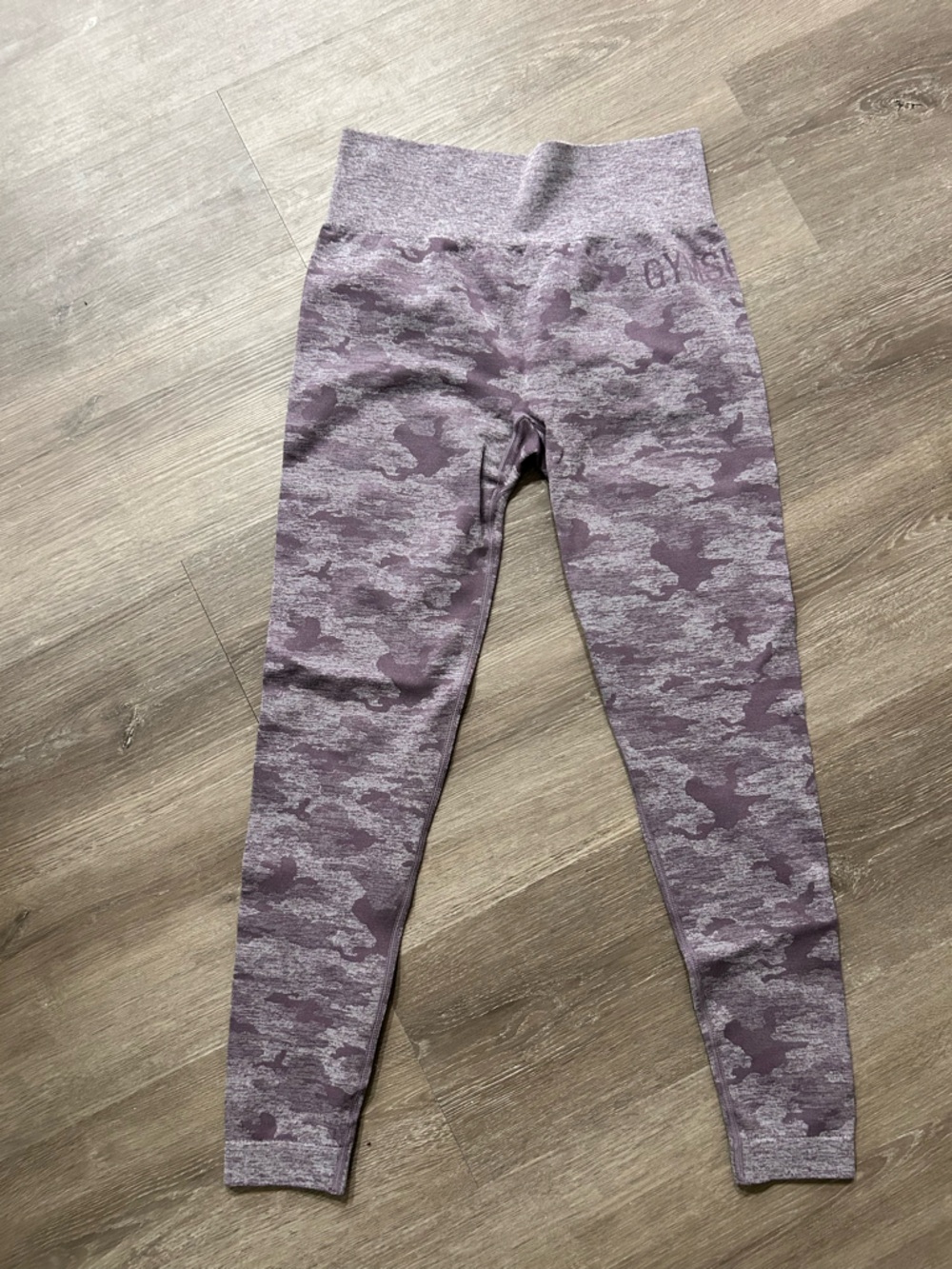 Gymshark Purple Camo Seamless Leggings